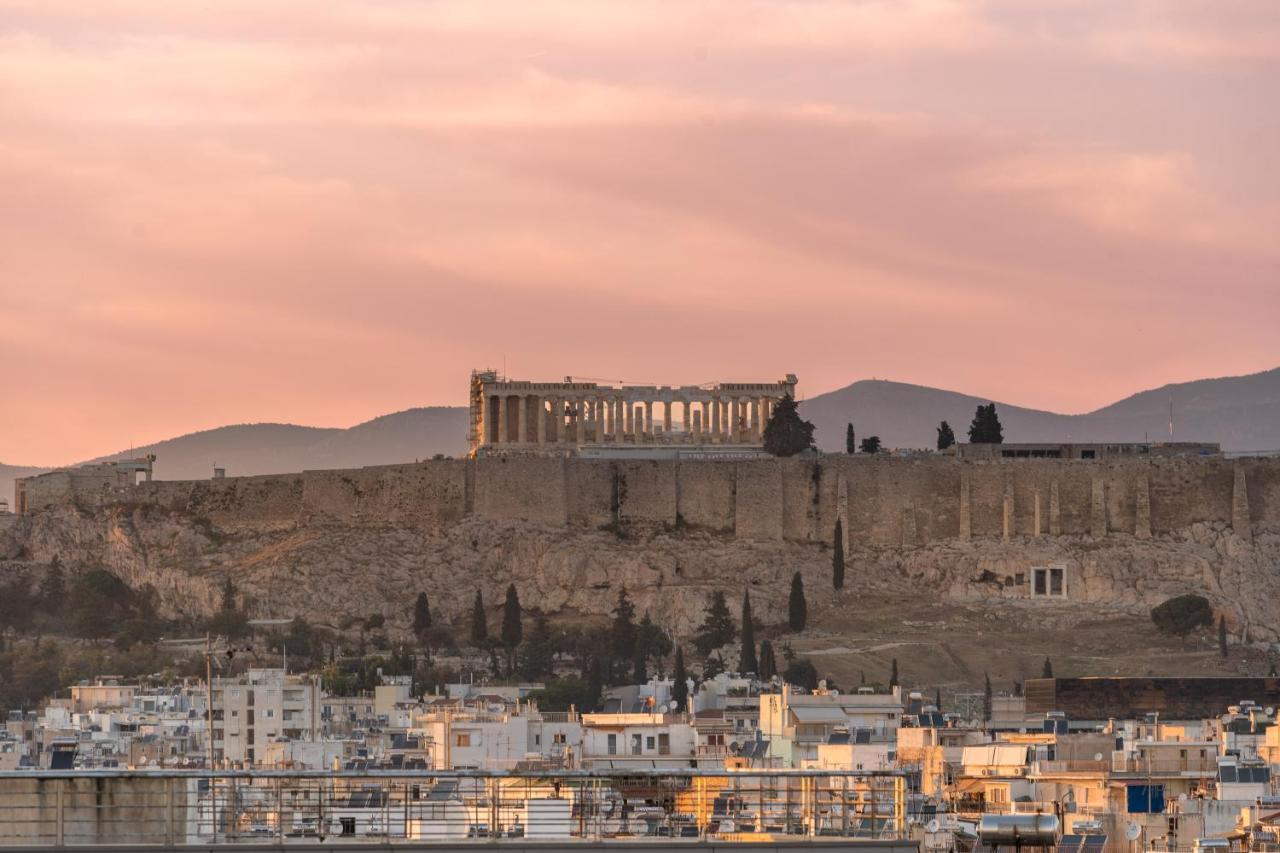 Sunny Penthouse W/ Acropolis View Next To Metro Atenas Exterior foto