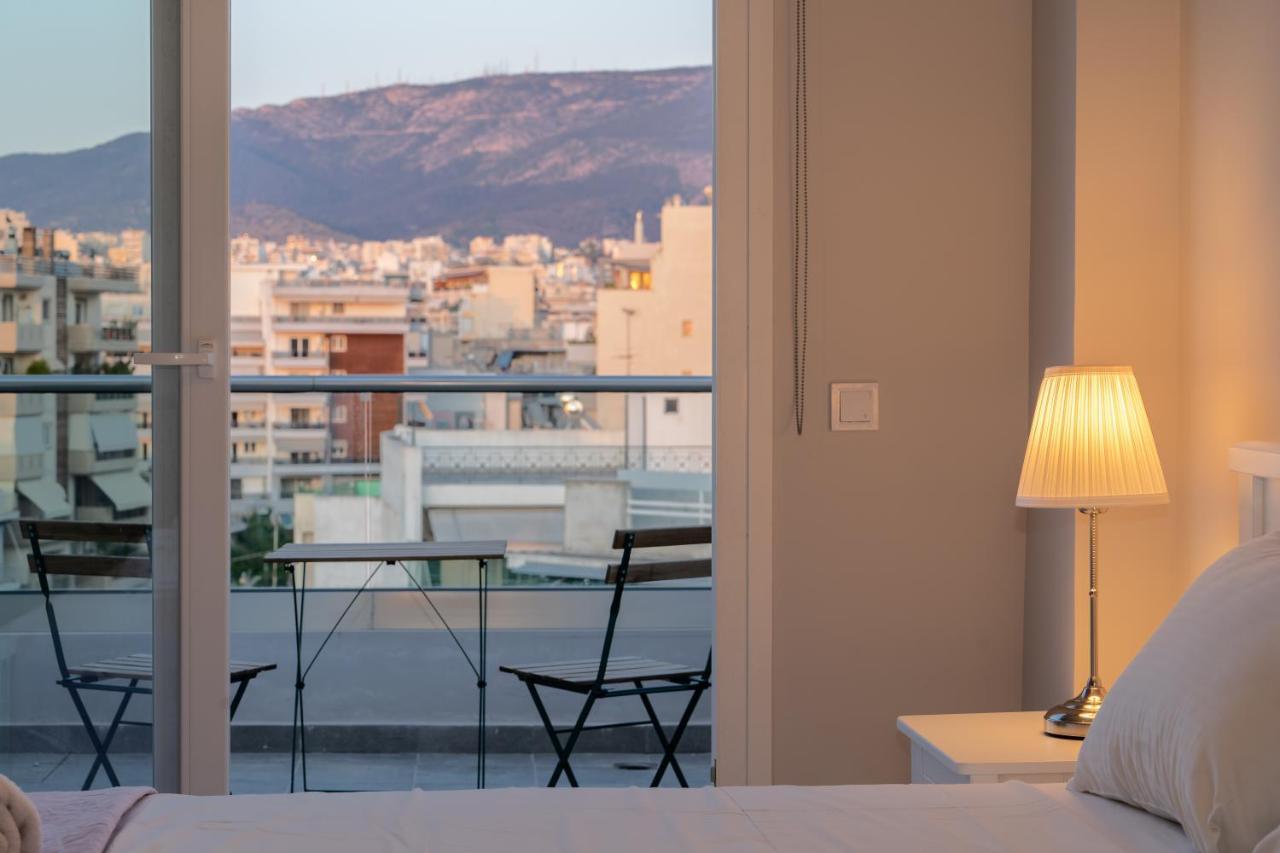 Sunny Penthouse W/ Acropolis View Next To Metro Atenas Exterior foto