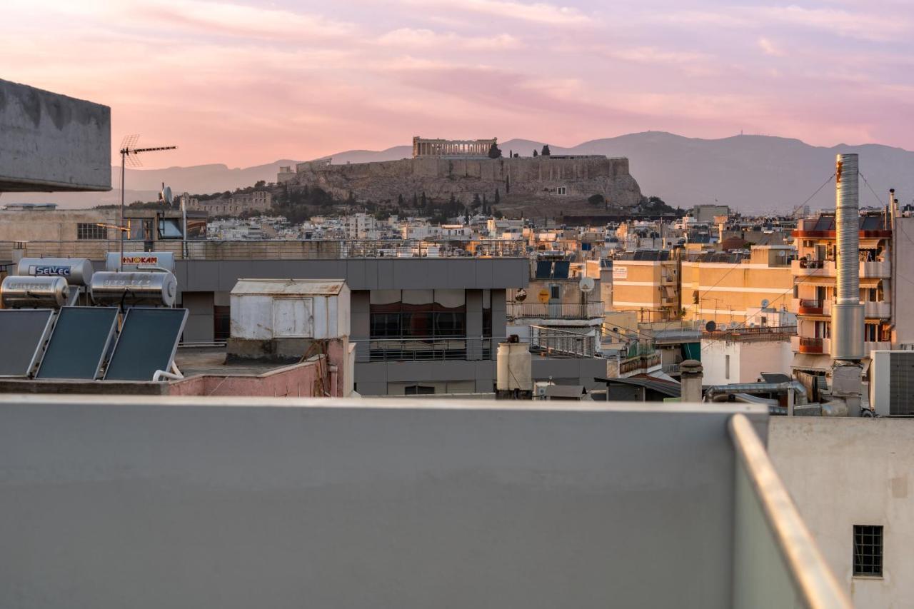 Sunny Penthouse W/ Acropolis View Next To Metro Atenas Exterior foto
