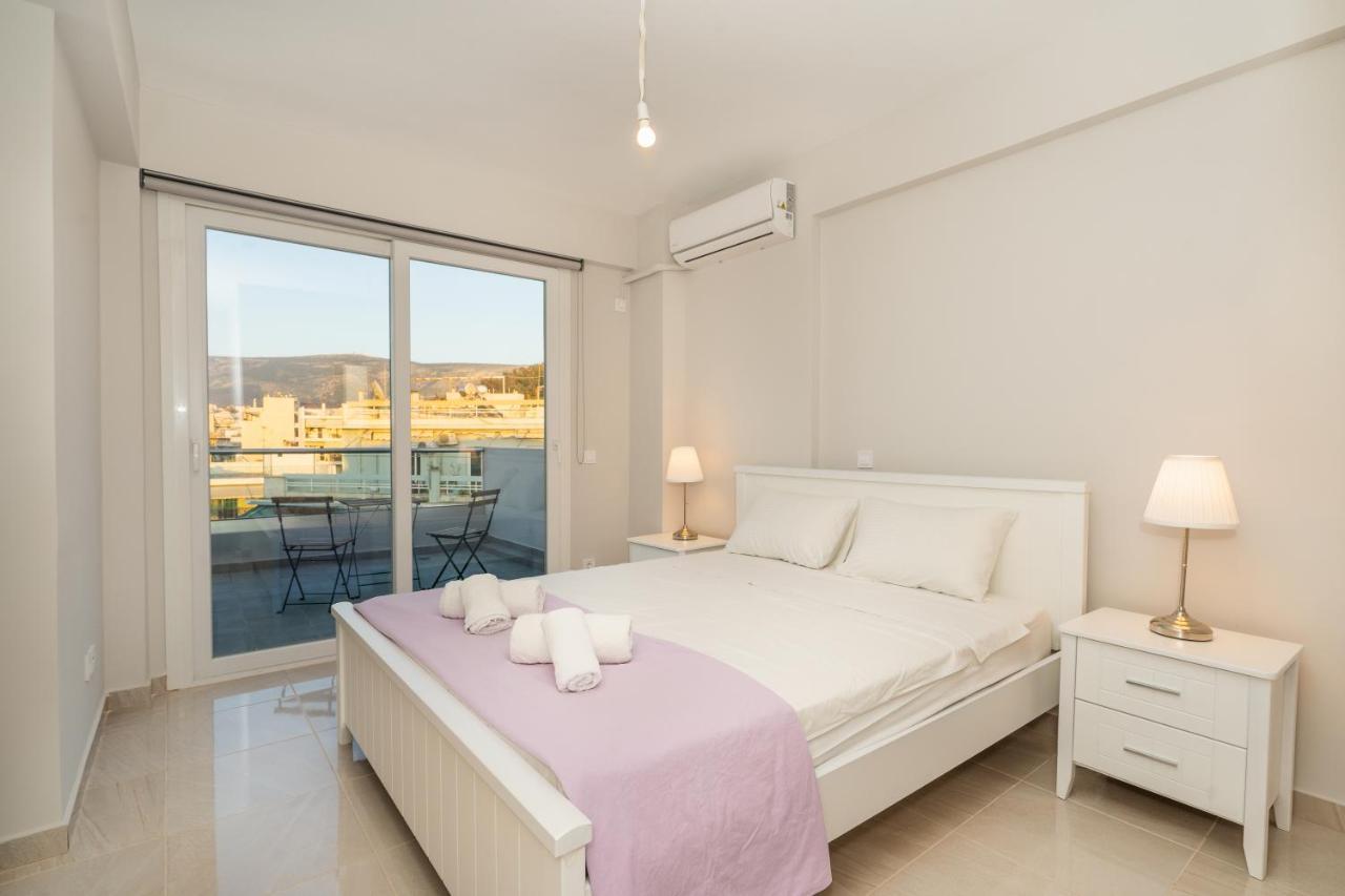 Sunny Penthouse W/ Acropolis View Next To Metro Atenas Exterior foto