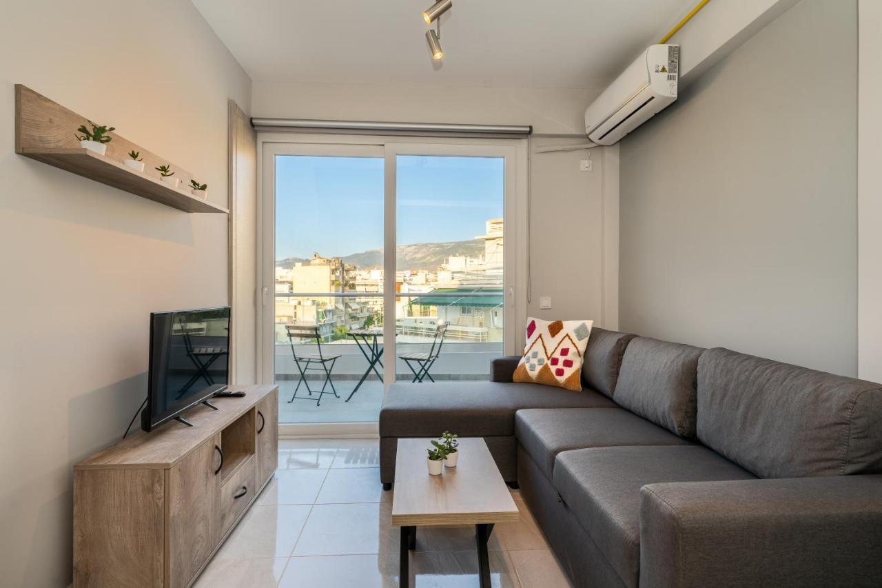 Sunny Penthouse W/ Acropolis View Next To Metro Atenas Exterior foto